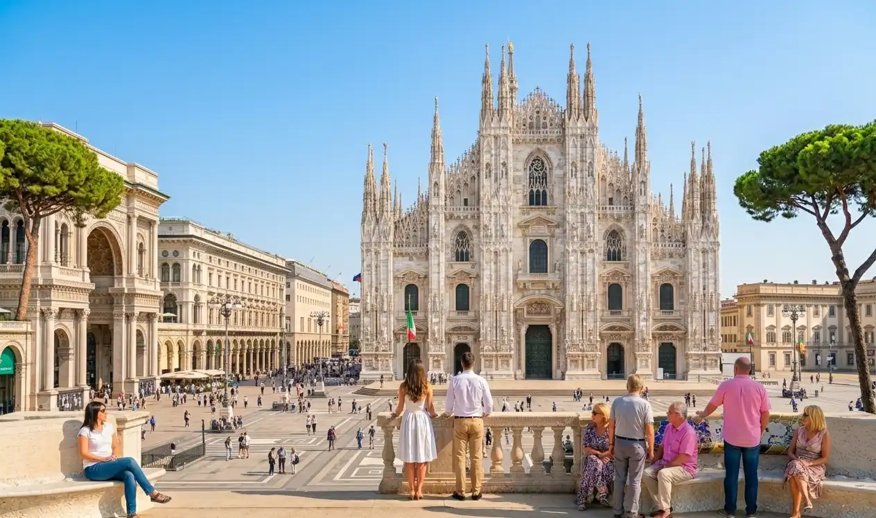 Milan — Duomo Cathedral and Galleria Vittorio Emanuele