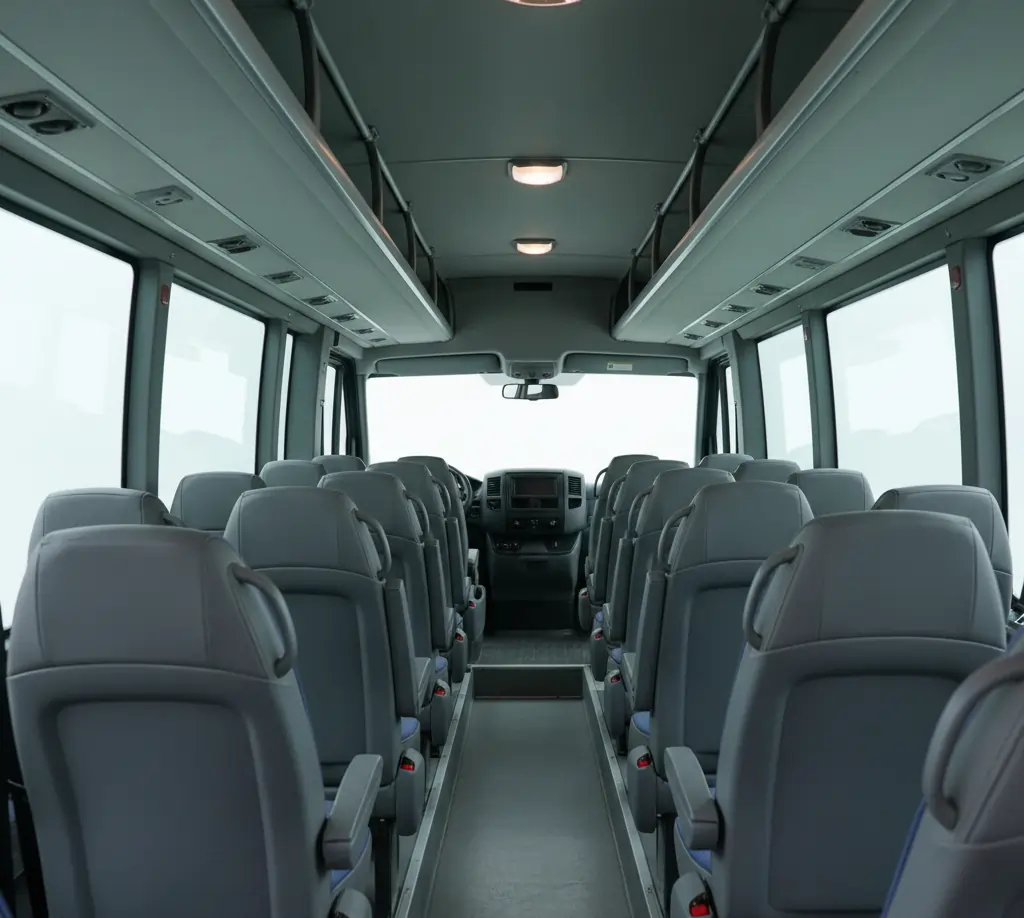 18-seat minibus — interior
