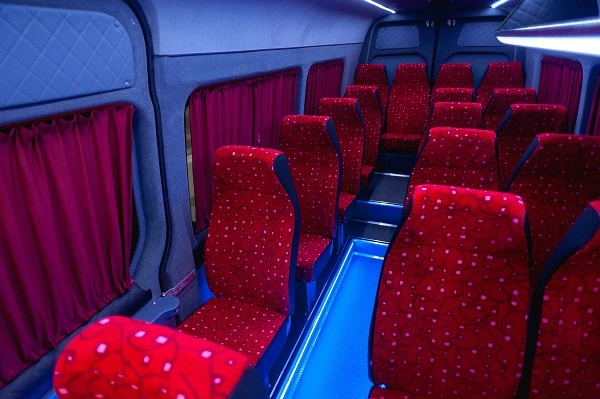 bus charter interior